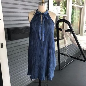 Star print trapeze dress